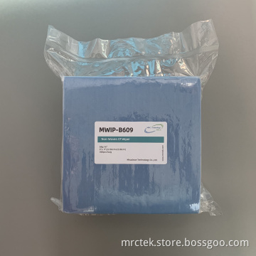 68gsm Blue Non-woven Cellulose Polyester Wipes